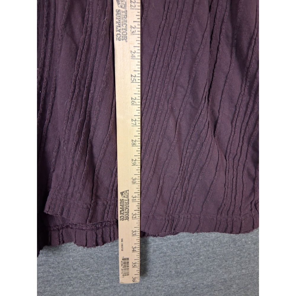 Free People Womens Shirt XL Purple Take A Spin Tunic Babydoll Boho Lagenlook - Picture 3 of 8
